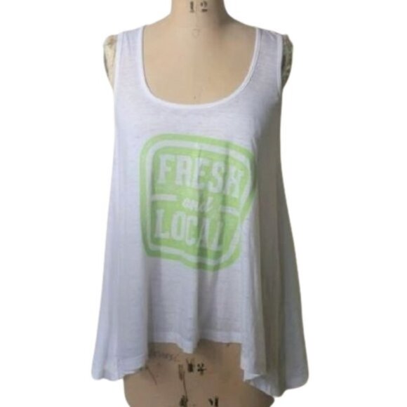 2/$40 Graphic tee tank sustainable brand Threads 4 Thought "Fresh & local" - Picture 2 of 7